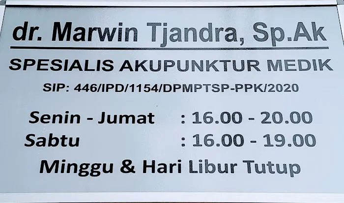 Akupunktur dr. Marwin Tjandra, Sp.Ak Dokter Spesialis Akupunktur Medik Picture 1