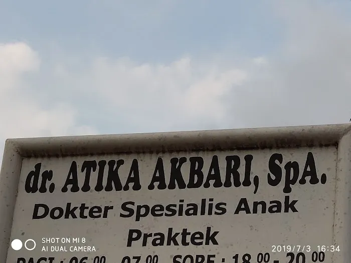 Praktik Dokter Spesialis Anak dr. Atika Akbari, SpA Picture 1