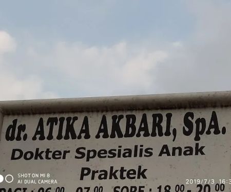 Praktik Dokter Spesialis Anak dr. Atika Akbari, SpA