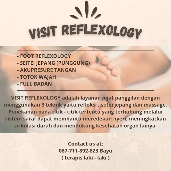 VISIT REFLEXOLOGY ( pijat refleksi panggilan ) Picture 1
