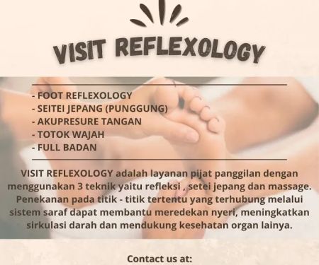 VISIT REFLEXOLOGY ( pijat refleksi panggilan )