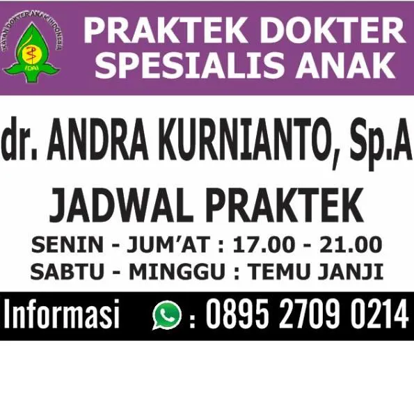 Praktek DR. dr. Andra Kurnianto, SpA(K)., M.M Picture 2